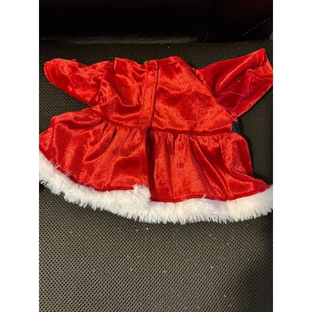 Build A Bear Workshop Santa-Inspired Red‎ Velvet Christmas Santa & Sequin Shoes